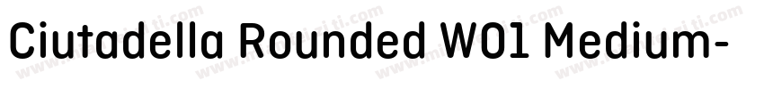 Ciutadella Rounded W01 Medium字体转换